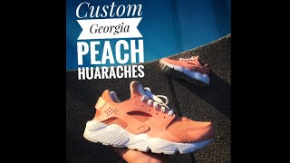 Custom Georgia Peach Huaraches