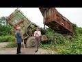 Genius Girl: Restarts an (18-Ton) KAMAZ Dump Truck Abandoned for 20 Years by a Retired Old Man 🛠🛠🛠