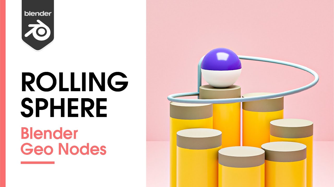 Blender 3.0 - Rolling Sphere loop animation using Geometry Nodes (TUTORIAL)
