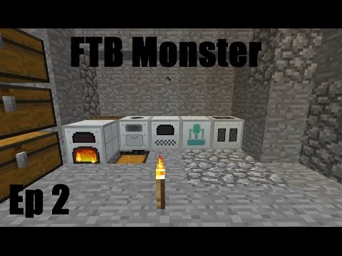 Feed The Beast Monster Ep 2 How to start Industrialcraft