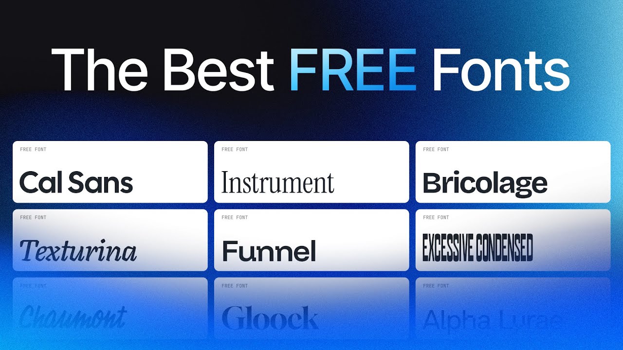 Where to Get the Best Free Fonts for Graphic Design in 2025