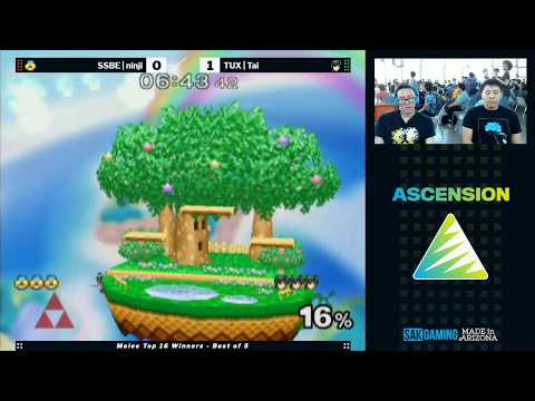 Ascension VII Melee Top 16 Winners Quarters - Ninji (Sheik) vs TUX|Tai (Marth)