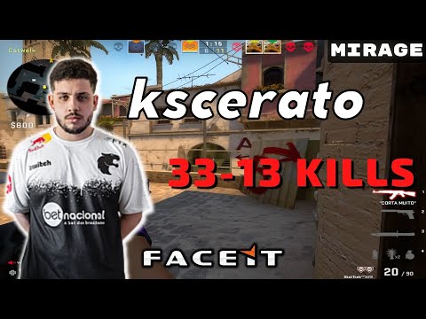 CSGO POV kscerato (33-13) Mirage 𝙒𝙞𝙣 (16-9) / Faceit 05.06.2023