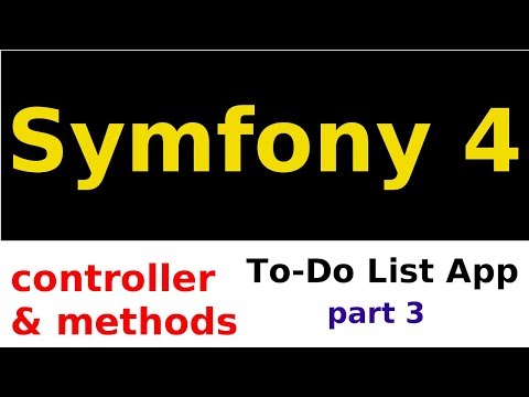 Create controller methods - Symfony 4 CRUD tutorial