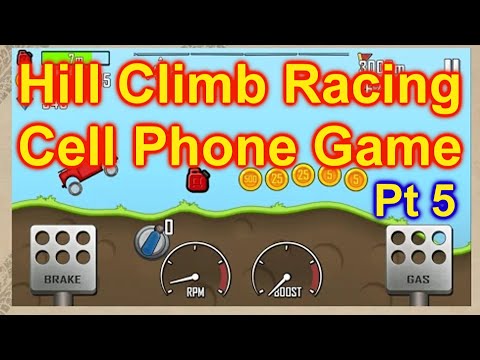 Hill Climb Racing Game by Fingersoft For Cell Phone Pt 5 New Vehicle - YouTube
