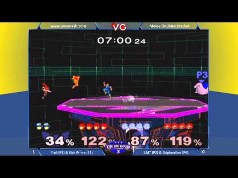 The Big House 3 - Trail & Kish Prime Vs. LMT and Skighwalker - SSBM Doubles - Smash Melee