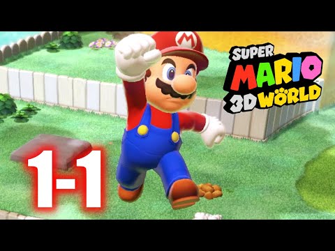 Super Mario 3D World - 1-1 Super Bell Hill - All Stars & Stamp 100% Gameplay Walkthrough