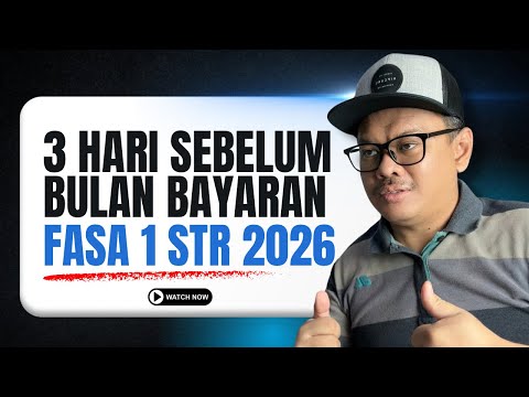 KURANG 3 HARI BULAN BYRN FASA 1 STR 2026! DAH SEDIA?