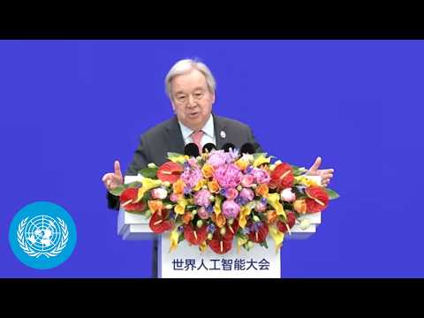 Video Thumbnail: AI: “Technology that will shape the future of humanity must be shaped by all humanity” - UN Chief