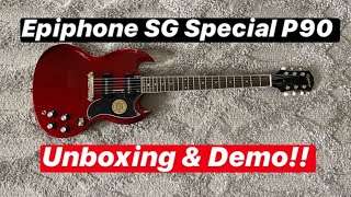 Video thumbnail for Epiphone SG Special P90- Sparkling Burgandy - Unboxing & Demo by Herbon Guitar