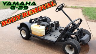 Yamaha Drive G29 Golf Cart - Body Removal