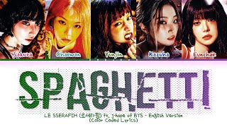 Download lagu LE SSERAFIM SPAGHETTI (feat. j-hope of BTS) (English ver.) Lyrics (Color Coded Lyrics) mp3