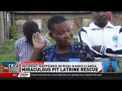 One-day old infant rescued from a pit latrine in the Ruai–Kamulu area, Nairobi