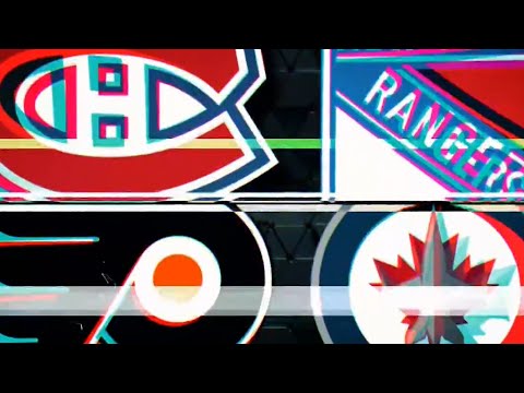 NHL Intro Before The Games Between The Jets/Flyers and Rangers/Canadiens