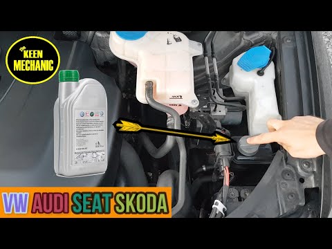 How to check power steering fluid level, top up PAS fluid VW Audi Skoda 1.6tdi Seat Exeo 2.0tdi CAGA