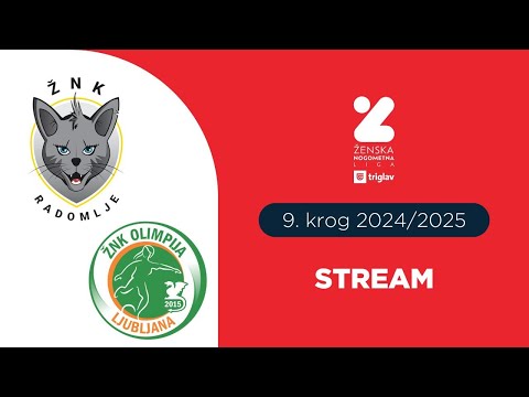ŽNK Radomlje Medex - ŽNK Olimpija Ljubljana | 9. Krog ŽNL Triglav | STREAM