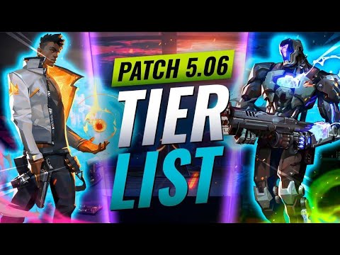 NEW UPDATE: BEST Agents Tier List! - Valorant Patch 5.06
