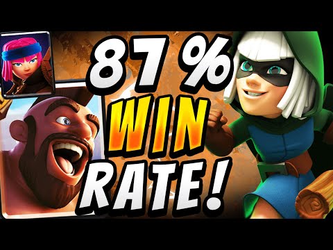 87% WIN RATE! NEW META HOG RIDER CYCLE DECK  — Clash Royale