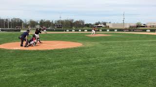 Marlington’s Zach Dezenzo goes the other way for a base hit