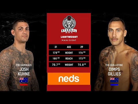 Eternal MMA 65 - Josh Kuhne V Dimps Gillies - Australian MMA & UFC Fightpass Fight Of The Year 2022