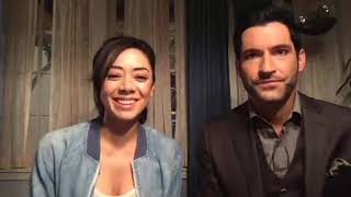 Tom Ellis and Aimee Garcia live stream on Facebook video