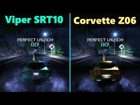 Viper SRT10 VS Corvette Z06, NFS CARBON Drag Race (Improvised)