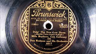 DOIN&#39; THE NEW LOW DOWN by Don Redman with Cab Calloway and the Mills Brothers 1932