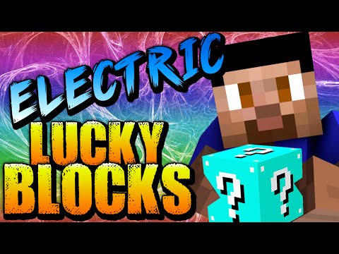 Minecraft ELECTRIC LUCKY BLOCK STAIRCASE #1 with The Pack