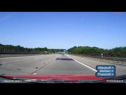 Niemcy (Deutschland) A4 Dreieck Dresden West - Dreieck Nossen x3