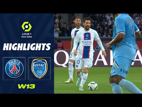PARIS SAINT-GERMAIN - ESTAC TROYES (4 - 3) - Highlights - (PSG - ESTAC) / 2022-2023