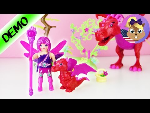 Playmobil SWEET DRAGONMAMMA with BABY | Fairies 9134 Unboxing and Demo | Play with me
