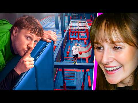 Freya Reacts to SIDEMEN FORFEIT HIDE & SEEK IN WORLD'S BIGGEST TRAMPOLINE PARK