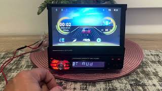 Autorádio univerzálne 7" výsuvný dotykový displej CarPlay