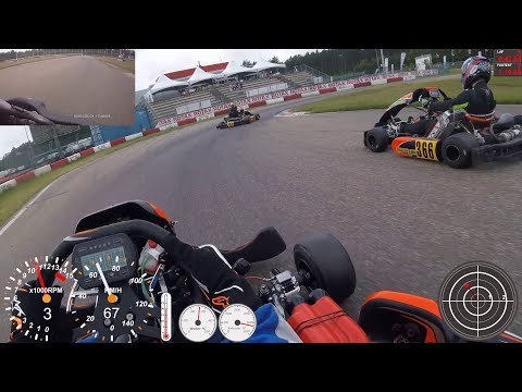 KZ2 Karting @ Genk 1-6-2025 | DualCam with DATA OVERLAY (Speed, RPM, Temp, G-Force)