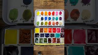 Beginner Watercolor Palette Setup + Filling Half Pans | Cozy Paint Organization & Swatching