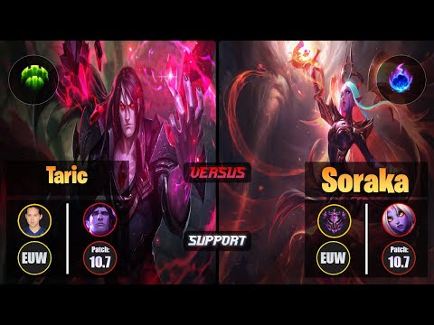 YellOwStaR TARIC (Support) [Guardian] VS SORAKA - Master EUW Patch 10.7
