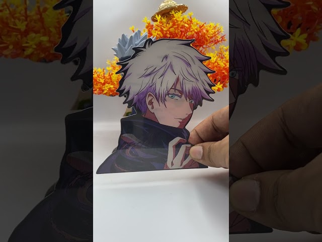 ملصق ثلاثي أبعاد كبير لشخصية غوجو