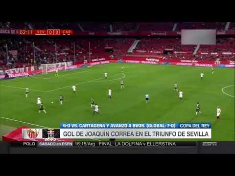Sevilla Vs Cartagena Resumen (4-0) 2017