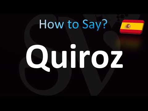How to Pronounce ''Quiroz'' Correctly! (Spanish)