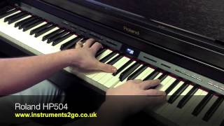 Video thumbnail for Roland HP504 Digital Piano Demo by A&C Hamilton Musical Instruments