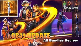 OB49 UPDATE ALL BUNDLES REVIEW - Next Booyah Pass Bundles - FF 8th Anniversary Bundles