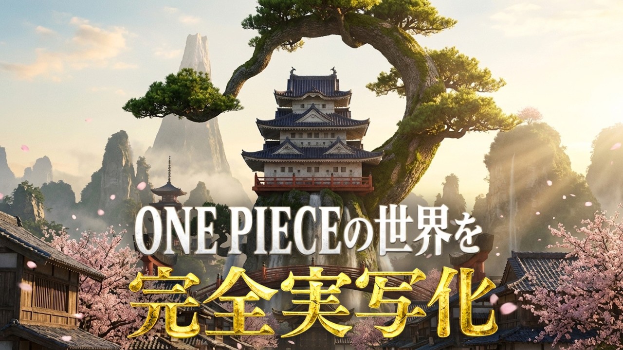 ワンピースの世界をAIで完全実写化してみた / One Piece's World brought to Live-Action Style with AI