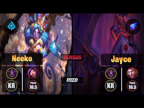 Master NEEKO [Glacial Augment] (Mid) VS  JAYCE - Master KR Patch 10.5