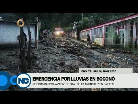 GV Noticiero del mediodía | Edo. Trujillo | Emergencia por Lluvias en Boconó