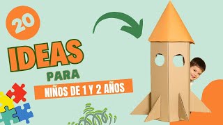 20 IDEAS PARA HACER EN CASA👦🏻👧🏼(Niños de 1 a 2 años)