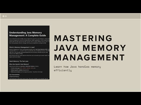 Understanding Java Memory Management Complete Guide For Developers