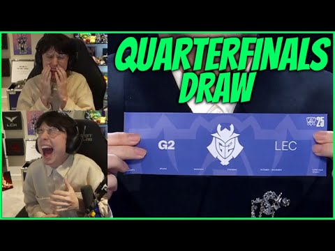 WE TAKE THOSE | CAEDREL REACTS TO QUARTFINALS DRAW + PICKEMS - WORLDS 2025