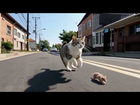 Cat Catching mouse