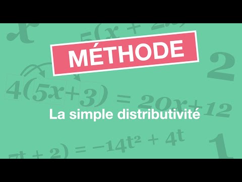 La simple distributivité