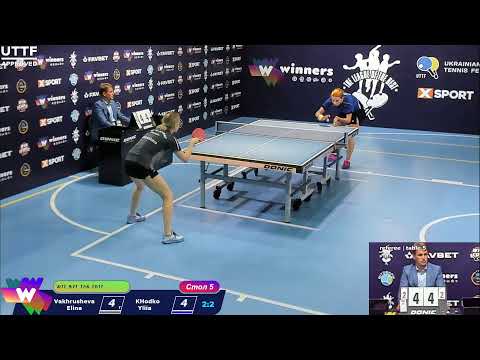 Vakhrusheva Elina : KHodko Yliia. League of Best Table Tennis 5 22:30 03.10.2020